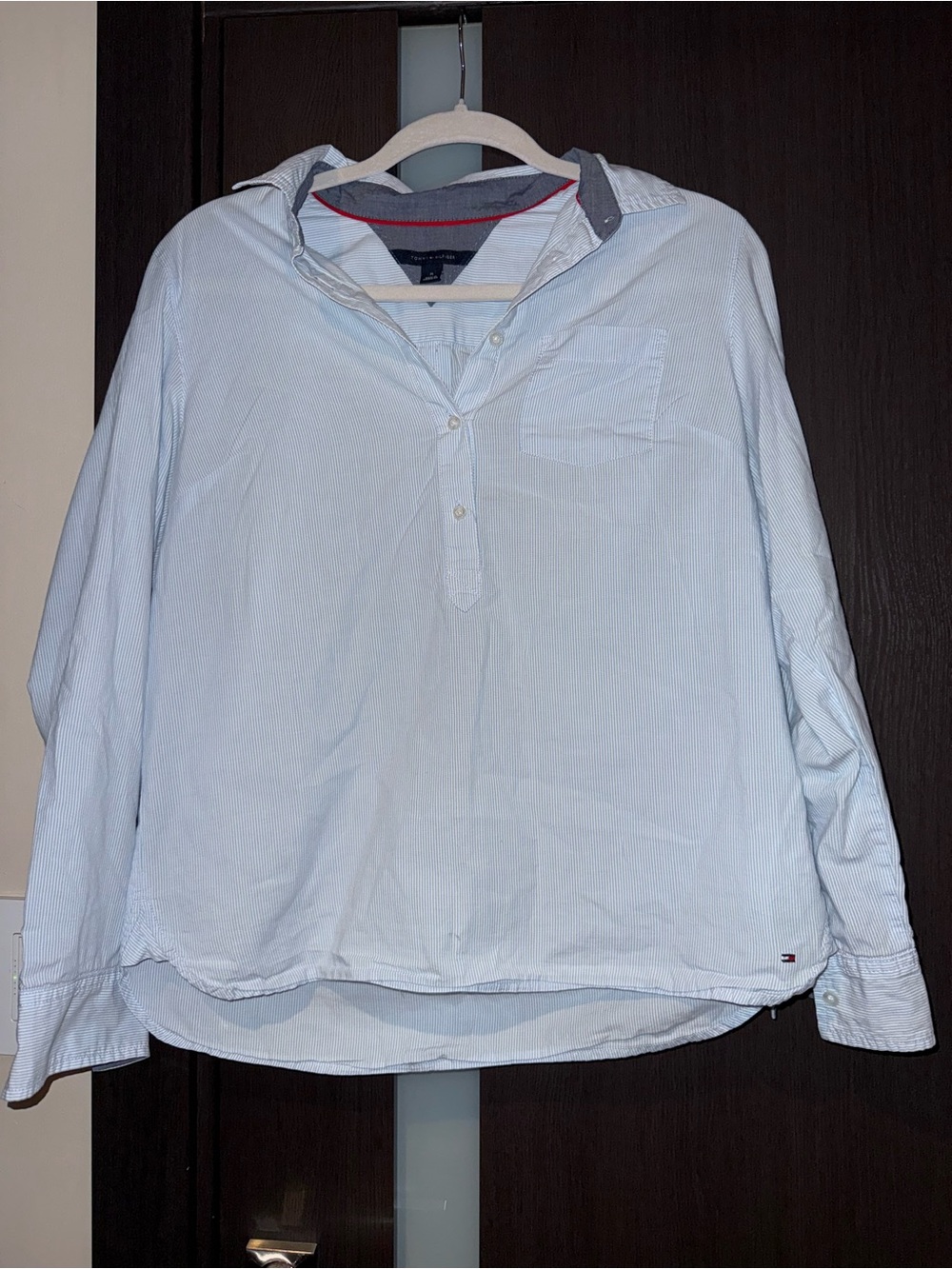 Tommy Hilfiger Women’s Blue Button-Down Shirt Size M
